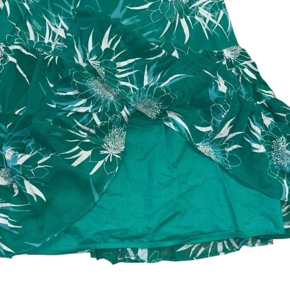 Marciano Silk  Y2K Teared Flowy Fairy Floral Skirt Womens M Fairycore Whimsical - Picture 4 of 11